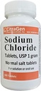 Sodium Chloride Tablet 1 gma, USP Normal Salt Tablet - 300 Tablet (1 Paket 300 Tablet) oleh Farmasi CitraGen, Inc.