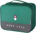 Aid Bag Kosong, Medik Trauma Darurat Waterproof, Medicine Bag For Traveling, Home Camping Car Office (Large, Green)