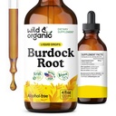 Wild & Organic Burdock Root Tincture - Suplemen Liquid untuk Antioksidant, Detox, Digetical Root Herb Burdock - Vegan, Sugar & Alcohol- Free - 4 fl oz