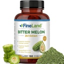 FineLand Bitter Melon 25: 1 Ekstraksi 12.500mg Kekuatan, 10% Bitter Prinsip, 160 Vegan Capsules, Support Digetical Health, Standardisasi dan konsentrasi 25X Ekstrak, Non-GMO Dibuat di AS