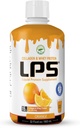 LPS Liquid Collagen & Whey Protein Sugar-Free, Dye- Free, None-GMO Drink - Collagen yang hidrolized & Whey Peptides Promotes Heally Skin & Hair for Men & Women, Orange, 32 fl oz