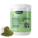 Animal Essentials Herbal Green Alternative for Dogs & Cats - Super Greens Powder Herbal Suplemen dengan Spirulina, Antioksidan, Chlorophill - 12 Oz