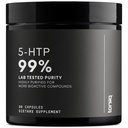 Toniq Ultra Tinggi Kekuatan 5HTP Capsules - 99% + Sangat Purified dan Biovailable - 12: 1 Ekstraksi berkonsentrasi - 200mg - 90 Veggie Capsules