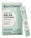 Ashwagandha Relax & De-Stress Powder - Lemon Lavender 14ct Box - 600mg Ashwagandha, 200mg L-Theanine, Holy Basil - Supports Stress, Relaxation - Vegan, No Added Sugar - 14 Services