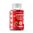 Vitamin Ekstra Kekuatan Vitamin B12 5000 mcg (Metil B12) Gummies - 120 Count - Energy Metabolisme Dukungan dan Dukungan Kesehatan Sistem Gugup, Cherry Natural Flavored (1)