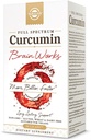 Solgar Full Spectrum Curcumin Brain Works, 90 Licaps - Dukung Memory Recall, Focus Function - Antioksidant Dukungan - Curcumin, BacoMind, Choline, Vitamin B12 - Non-GMO, Vegan - 30 Hamba