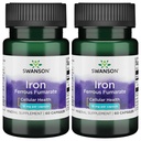 Swanson Iron (Femarate Ferrous Fumarate) - Mineral Supplement Promoting Energy - High-Concentration Formula Assist in OxyDetic Delivery & Fatty Acid Metabolism 60 Sgels (2 Pack)