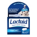 Lactaid Fast Act Laktosa Intoleransi Caplets with Lactase Enzyme, Dairy Relief from Gas, Bloating & Diare, 9000 FCC Laktosa Intoleransi Pil, 96 Individual Travel On- TheGo Packs (96 x 1 ct)
