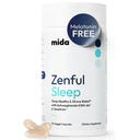 Mida Health £Zenful Sleep 6-1 Natural Sleep Aid for Dewata Without Melonasanin 124; Deep Sleep Suplement with Ashwagandha KSM-66 and Venetron £124; Support Cortisol Saldo 124; 90 Capsules