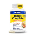 Enzymedica, Digest Complete + Progities, Gentle Digetsy Enzymes dengan 400 Juta CFU Active Cultures per Capsule, 30 Kapsul