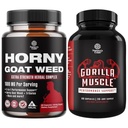 Bundle of Horny Goat Weed Extract Complex for Men and Women Enhanced Energy and Stamina and Extrastosteron Booster for Men for Muscle Entractions Stamina and Strength