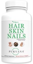 Wellgenix Purvana Hair, Skin, dan Nails - Satu hari Softgel - 2500mcg Biotin, DMAE, MMA, Horetail, Grape Seed Extract - Anti Aging, PCOS & Postpartum Hair Growth, Strong Nails (90 Count)