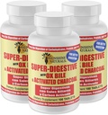 Sunshine Suplemen Super Digeptical. Ox Bile & Activated Charcoal for Digetsy Support, Bloating Relief, Gut Cleanse, Nutrient Absorpsi, dan Overall Wellness. 100 tablet. Kemas 3