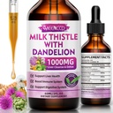 MeENCCD Milk Thistle Liquid Drops - Milk Thistle Suplemen dengan Silymarin, Antioksidant Dukungan, Vegan, Non-GMO, 2 Fl Oz