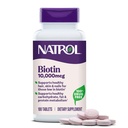 Natrol Beauty Biotin 10.000mcg Vitamin for Beauty, 100 Tablets, 100 Day Supply