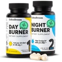 ColonBroom Day & Night Burner Suplemen, Pil untuk Perempuan / Pria dengan Inulin, L-carnitine, Koenzim Q 10, Grain dari Paradise dan More, Colon Broom 60 Vegan Capsules Per Container