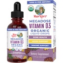 Vitamin D3 Liquid MARYRUTH 'S Vitamin D3 Liquid Drops 126; Megadosa 4000 IU = 124; USDA Liquid Organik Vitamin D Spray for Dewasa & Anak-anak & Anak-Anak; Dukungan Ammune & Bone Health 124; Vegan 124; Gluten Free Limid 124; None-GMO 124; 30