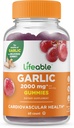 Limfeable Bawang Gummies - 2000 mg - Great Tasting Natural Flavor Gummy Vitamin Suplemen - Gluten Free, Vegetarian, GMO Free Chewable - untuk Dewasa 90 Gummies