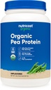 Nutricost Organic Pea Protein Losate Powder (2LBS) - Unfeatorious, USDA Sertifikasi Organik, Protein dari Tanaman, Vegetarian Frid, Gluten Bebas, Non-GMO