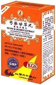 Peony dan Licorice Extract (Shao Yao Gan Cao Wan) 200 Pil X 12