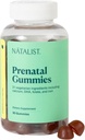 NATALIST Prenatal Gummies for Heday Preception & Pregnancy Formula Perempuan Multivitamin + DHA Omega- 3 dari Algae - Mixed Berry, Vegetarian, Gluten- Free, Non-GMO - 90 Count