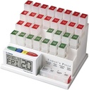 Medcent Monthly Pill Organizer System 4 Times sehari, Kotak Penyelenggara Pill 31 Hari dengan Sistem Pemingat Alarm Bicara, Kotak Pil untuk Obat Harian, Hadiah untuk Ibu, Ayah, Elderly