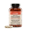 NatureWise Multi Collagen Peptides Pills for Women & Men - Type I, II, V, X w / Hyaluronic Acid - Supports Skin, Hair, Gabungan Health * - Gluten Free, Nun-GMO - 90 Capsules