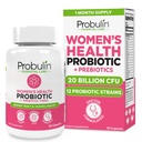 Probulin Womens Probiotic - Vaginal, UT, Gut & Imune Health dengan Lactoillus Reuteri - 20 Milyar CFU, 12 Strain Probiotik & Pregren - 30 Vegan, Gluten Free Capsules for Whole-Body Wellness