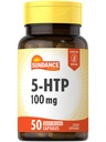 Sundance 5- HTP 100mg 124; 50 Capsules = 124; 5 Hydroxyptophan = 124; Non-GMO & Gluten Free Supplemen