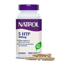 Natrol Mood + Stress 5- HTP 100 mg, Dietary Suplemen untuk Mods Balanced, Kapsul untuk Dewasa, 30 Capsules, Hingga Supply 30 Hari