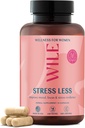 WILE Menopause & Perimenopause Suplemen Perempuan dengan Ashwagandha - Stress Relief dengan Black Cohosh - Dukungan Premenopausal untuk Imprected Mood, Tidur, Hormone Saldo - Vegan, 30 Servings