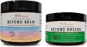 Live Conscious Beyond Greenens & Beyond Brew 124; Delicious Greens Powder for Bloating + Mushroom Superfood Coffee Alternatif Free
