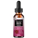 Iron Suplemen untuk Perempuan dengan Vitamin C, 6-in- 1 Suplemen Liquid w / Vitamin B12, Vitamin B6, Cair Lotion Tinggi untuk Red Blood Cells & Imune Dukungan, Non-GMO, Gluten Bebas