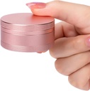 Portable Pill Box Pill Case Daily - Waterproof Single Metal Pill Container for Pocket Purse, Aluminium Alloy Round Daily Medicine Organzer untuk menahan Vitamin, Minyak Ikan, Ukuran Medium