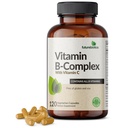 Futuregranity Vitamin B Kompleks dengan Vitamin C Support Energy Production, Nervous System & Imune Dupport - Non-GMO, 120 Vegetarian Capsules