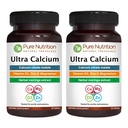 Nutrition Ultra Calcium 1000mg murni dengan VIT D3 + K2 124; 180 Tabs (90 X Pack of 2)