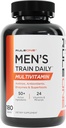 Peraturan 1 R1 Pria Kereta Harian - 180 Tablet - Olahraga Multivitamin dengan Aminos, Antioksidan, Enzymes & SuperFoods - 60 Servis