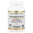 California Gold Nutrition Premium Krill Oil dengan Superba2 Biovailable Omega-3 dari Antartika Krill - Heart & Brain Health Support - Gluten Free, Non-GMO - 1000 mg - 60 Fish Gelatin Softgelels