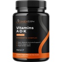 Absorpsi Tinggi ADK Vitamin Suplemen - Vegan Vitamin D3 MK7 & A untuk Regulasi Kalsium Plus Sake Heart Thyroid & Imune Dukungan - Vitamin ADK dengan 5000IU D3 Non GMO & Gluten Bebas (2 Bulan)