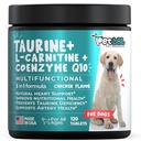 Tambahan Taurine untuk Dogs dengan L-Carnitine dan Koenzim Q10 (Coquet Endorsed for Enlarged Heart (DCM), Kegagalan Jantung Kongetical, Deficiency Taurine: 3-in- 1 Appliment Dog 124;