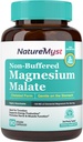 Magnesium Malate, Cheleated Form, Sangat Absorbable, Non- Buffered, Lembut pada Perut, untuk Dewasa & Anak-anak, Fleksibel Dose, Produksi Energi, Fungsi Nerve & Muscle, 90 Vegan Kasules