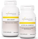 Lampiran Terpadu Terpadu Bundle dengan Kompleks B-Aktif, 60 Capsules & HPA Adat, 120 Vegan Capsules - Kompleks B- Aktif untuk Mendukung Energi Metabolisme - HPA Beradaptasi untuk mendukung Respon Stress Heally
