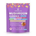 Mushroom Supplement Gummies dengan Ashwagandha dan Lions Mane, Maitake, Turkey Tail, Reishi, Chaga, Shiitake, Cordyceps Nootropic Brain Suplemen untuk Fokus, Memori, Imune, Dukungan dan Stress Relief