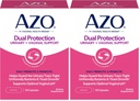 AZO Dual Protection 124; Urinary + Vaginal Support * AZO 124; Prebiotic Plus Clinical Proven Women Probiotic 124; Starts Working Inside 24 Hours 124; Non-GMO 124; 30 Count (Paket 2)