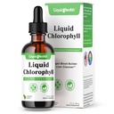 Liquidhealth Liquid Chlorofil - Internal Deodorizer, Liver Detox, Ammune Dukungan, Collagen Propince for Hair & Skin, Stop Bad Breath, Reduce Appetite - Made in The USA, Vegan, Non-GMO (2 oz)
