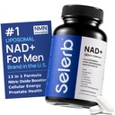 Suplemen NAD + untuk Men - Nitric Oxide Prostate Health Suplemen untuk Pria dengan Resveratrol, CoQ10, L Citrulline dan Lycopene untuk Anti- Aging, Stamina & Cellular Energi Dukungan 60 Kapsul