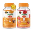 Lifeable Vitamin C Kids + B Complex Kids, Gummies Bundle - Great Tasting, Vitamin Suplemen, Gluten Free, GMO Free, Chewable Gummy