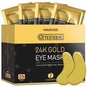 24k Gold Under Eye Patches (25 Pairs), eye mask, Collagen Skin Care Products, Eye Patches for Puffy Eyes, eye mask for dark circle and puffiniss