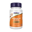 Now Foods Suplemen, Probiotic-10 ™, 100 Miliar, with 10 Prototic Strains, Dairy, Soy dan Gluten Free, Strain Verified, 30 Veg Capsules