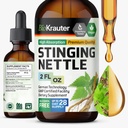 BIO KRAUTER Stinging Nettle Tincture - Nettle Root Extract Liquid - Urinary Support - Urtica Dioica Natural Extract - Vegan, Sugar & Alkohol Free Drops 2 Fl.Oz.
